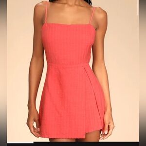 Lulu's Vibrant Orange skort dress